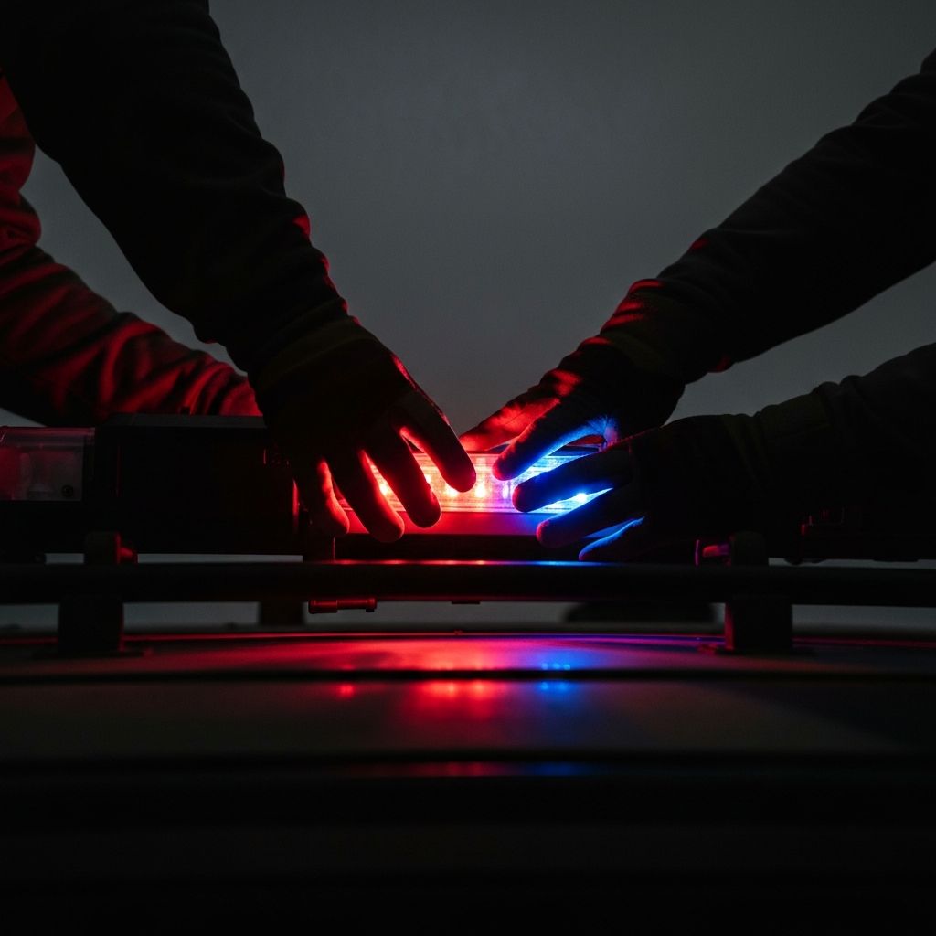 Tactical equipment deployment at night